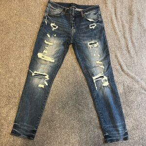 Aeropostale men’s slim fit ripped jeans